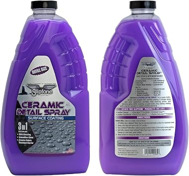 Gliptone Ceramic Detail Spray, Intensifies Gloss, Long Lasting Surface Coating (64 Fl Oz)