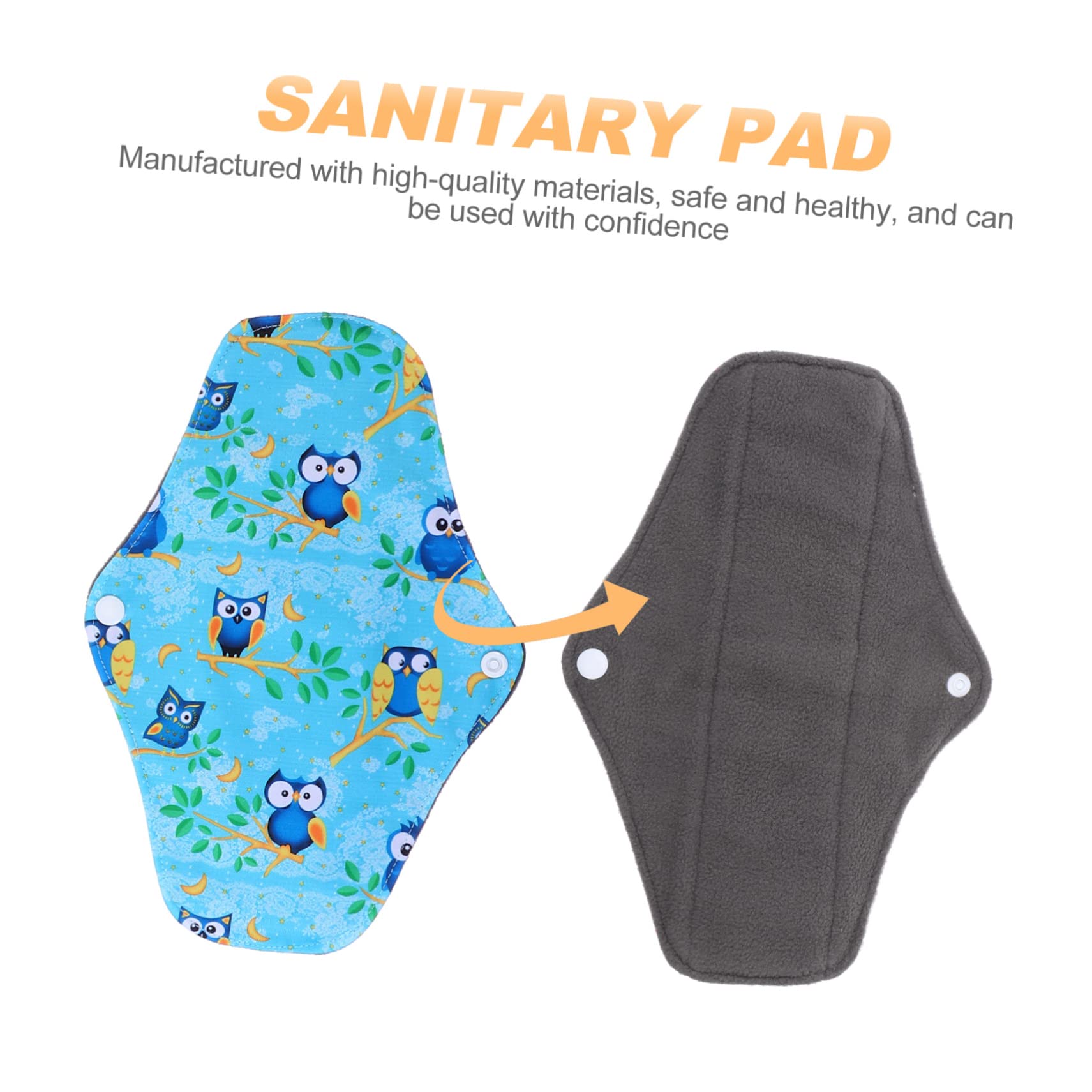 Healifty 9 Pz Assorbenti Igienici Riutilizzabili Panno Igienico Lavabile Assorbente Riutilizzabile Tovaglioli Di Stoffa Carbone Di Bambù Mancare A Prova Di Perdita Tampone Di Stoffa