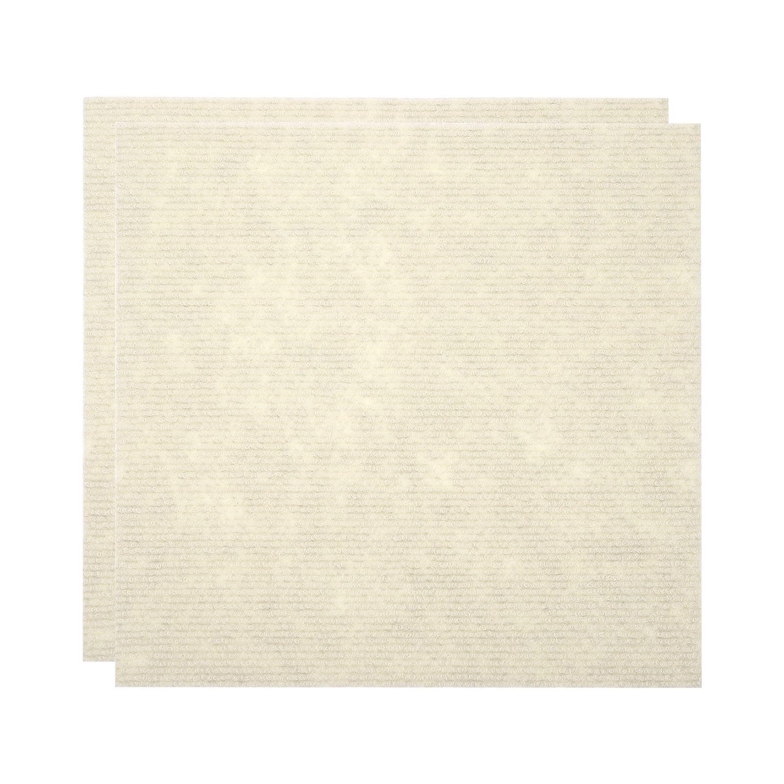 Tapis carrés autocollants anti-rayures pour table basse beige