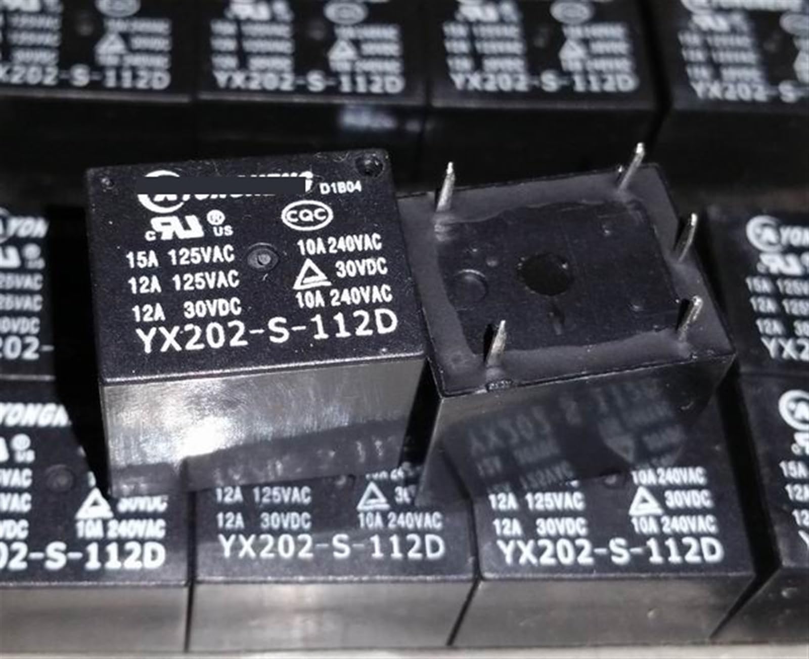 Relais 5 broches YX202-S-112D 12V DC pour circuit imprimé