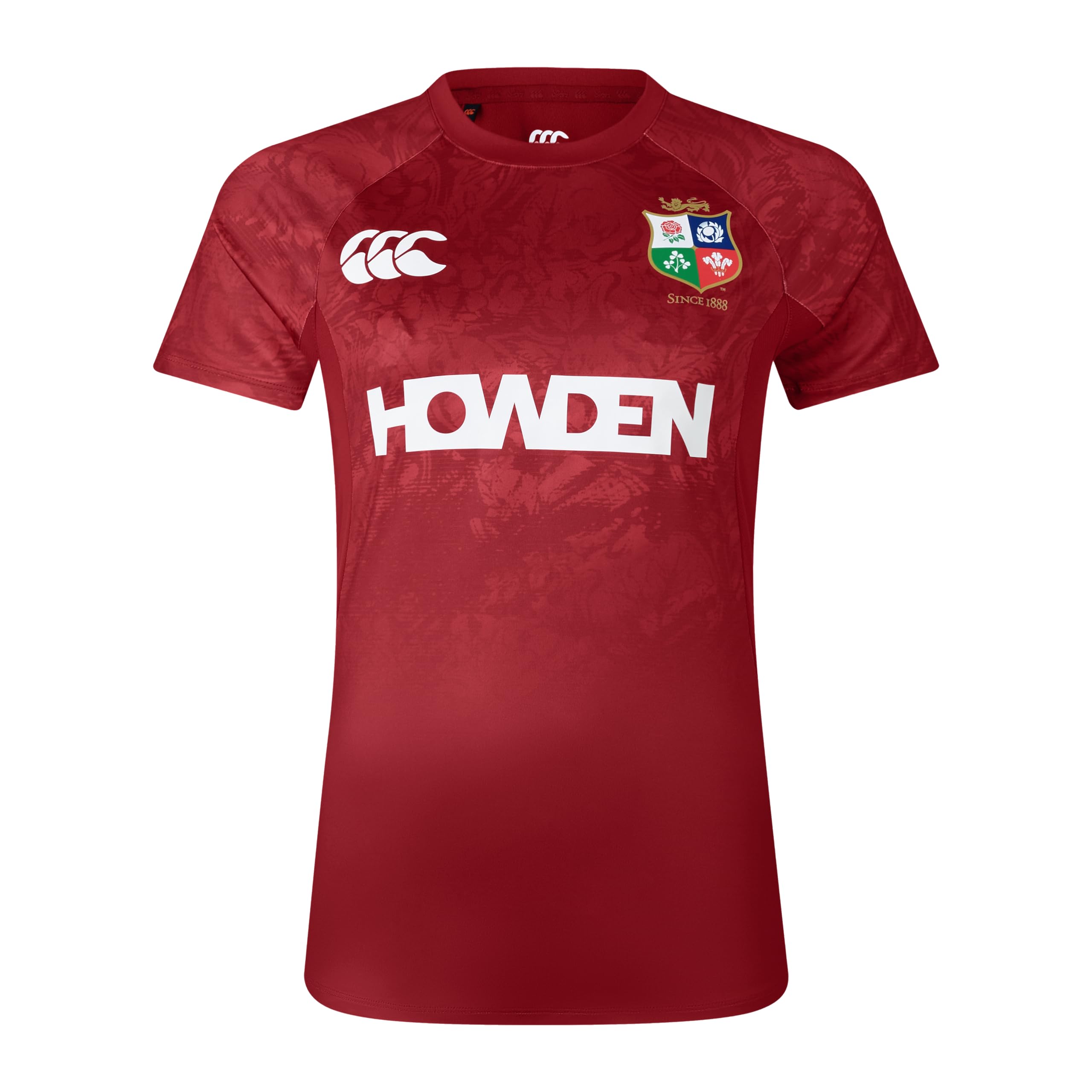 Canterbury Women's British & Irish Lions Canterbury Superlight T-Shirt | Lightweight Rugby Tee | Breathable | Official British & Irish Lions Licensed Product Technical T-Shirt, Red Dahlia, 8