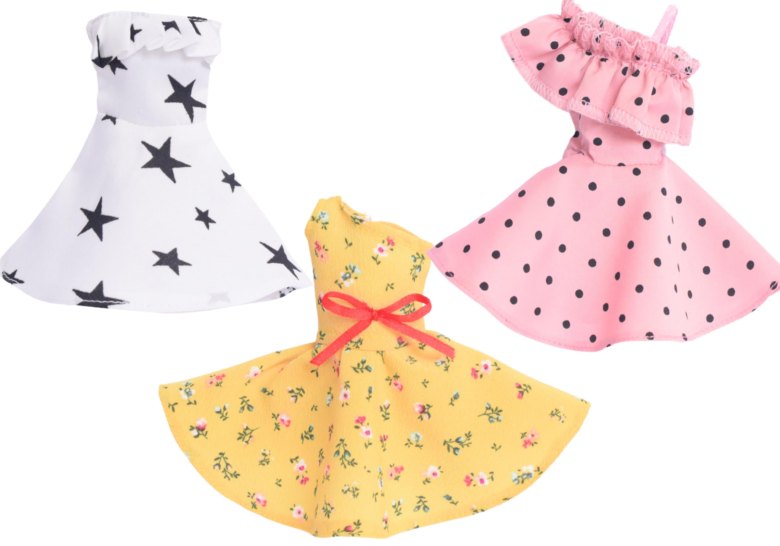 El Figo Doll Clothes, Dresses and Accessories Featuring 3 Printed Sturdy Outfits with Accessories (Tailored Doll Dress for 28 - 31 c.m Doll)-image-34