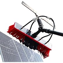 Extendable Carbon Fiber Cleaning Pole with Water Feed, Pro Window Squeegee Kit for Tall House Glass, Versatile Outdoor Tool with Rotating Brush for Camper9.0m30FT
