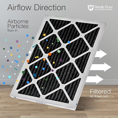 Miniatura 7 de Nordic Pure MERV - 10 Filtros de aire plisado para horno de CA, 14x25x1