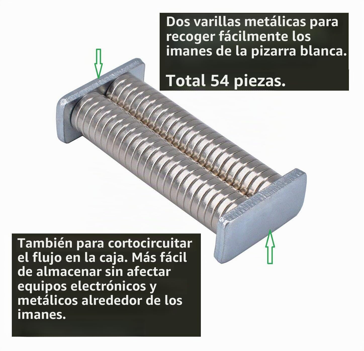 Magenesis 52 piezas Imanes de neodimio 10x2 mm extremadamente potentes, fuerza de sujeción aprox. 2 kg