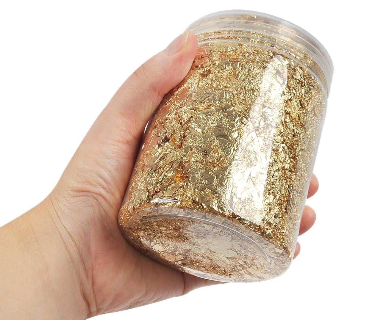 20g Gold Foil Leaf Flakes for Resin Art Gilding Nail Painting Slime Craft Jewelry Making Supplies (Gold)