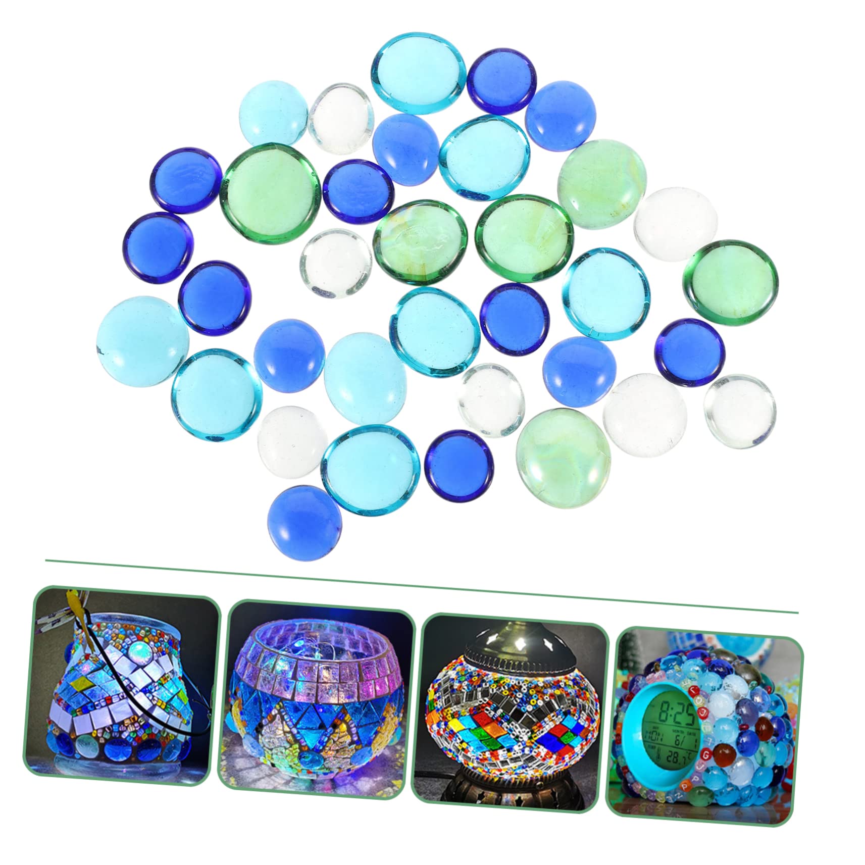 TOPBATHY 5 Stück 3 Dekorative Flache Perlen Für Aquarien Erbsenkies Aquarien Edelsteine Dekorative Kieselsteine Felsen Steine ​​Zum Basteln Fischsteine Bunte Perlen Aquarium