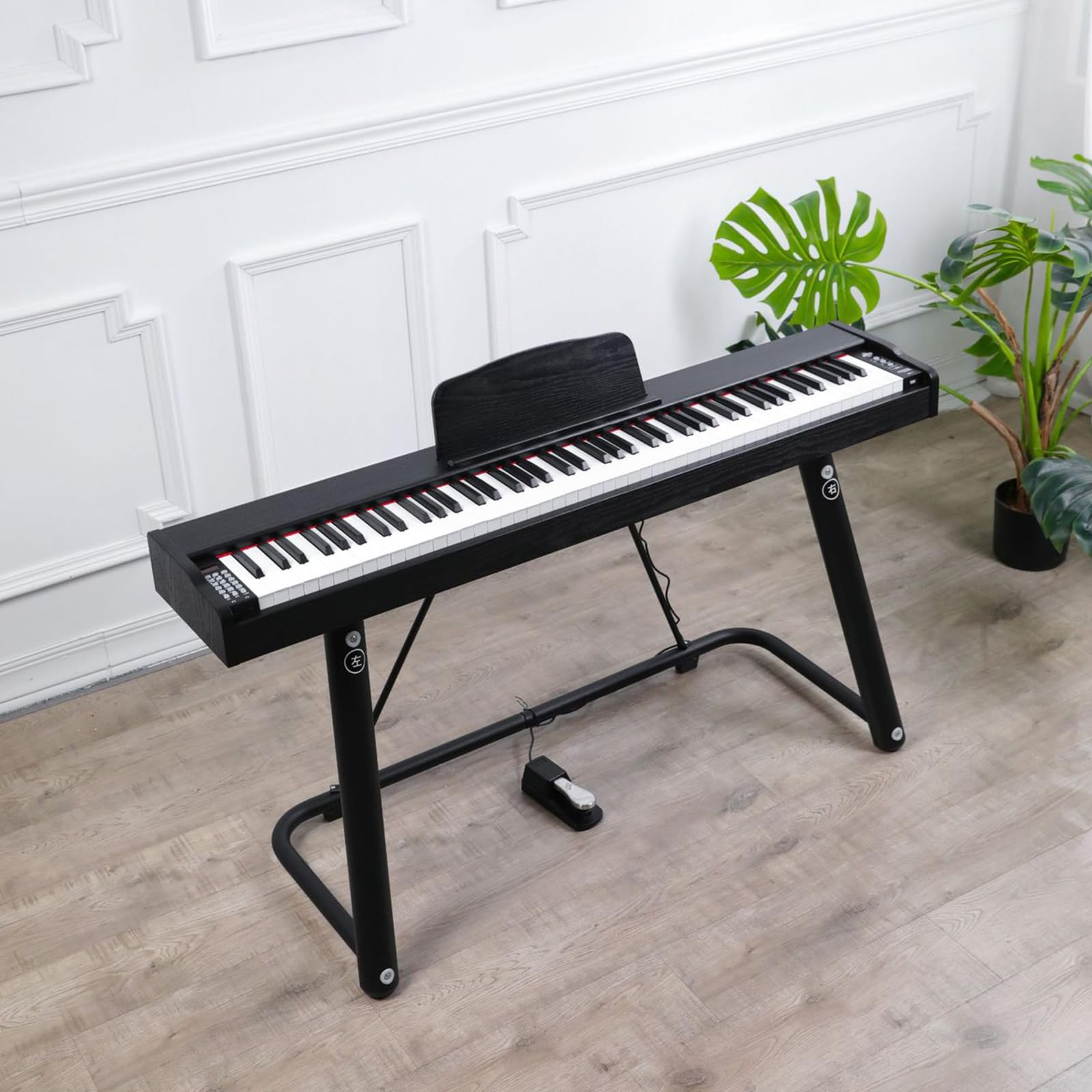 Pedale Sustain per Pianoforte, Non-Slip Damper Pedal, Pedale Sustain per Tastiera Keyboard, per Tastiera Elettronica, Pianola, Pianoforte Digitale, con fondo Antiscivolo, Connettore da 6.5​​mm