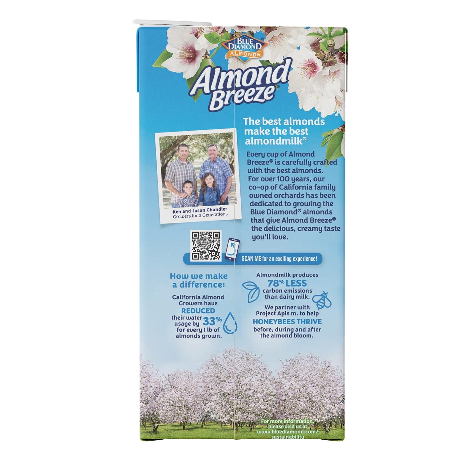 Almond Breeze Dairy Free Almondmilk, Unsweetened Vanilla, 64 FL OZ