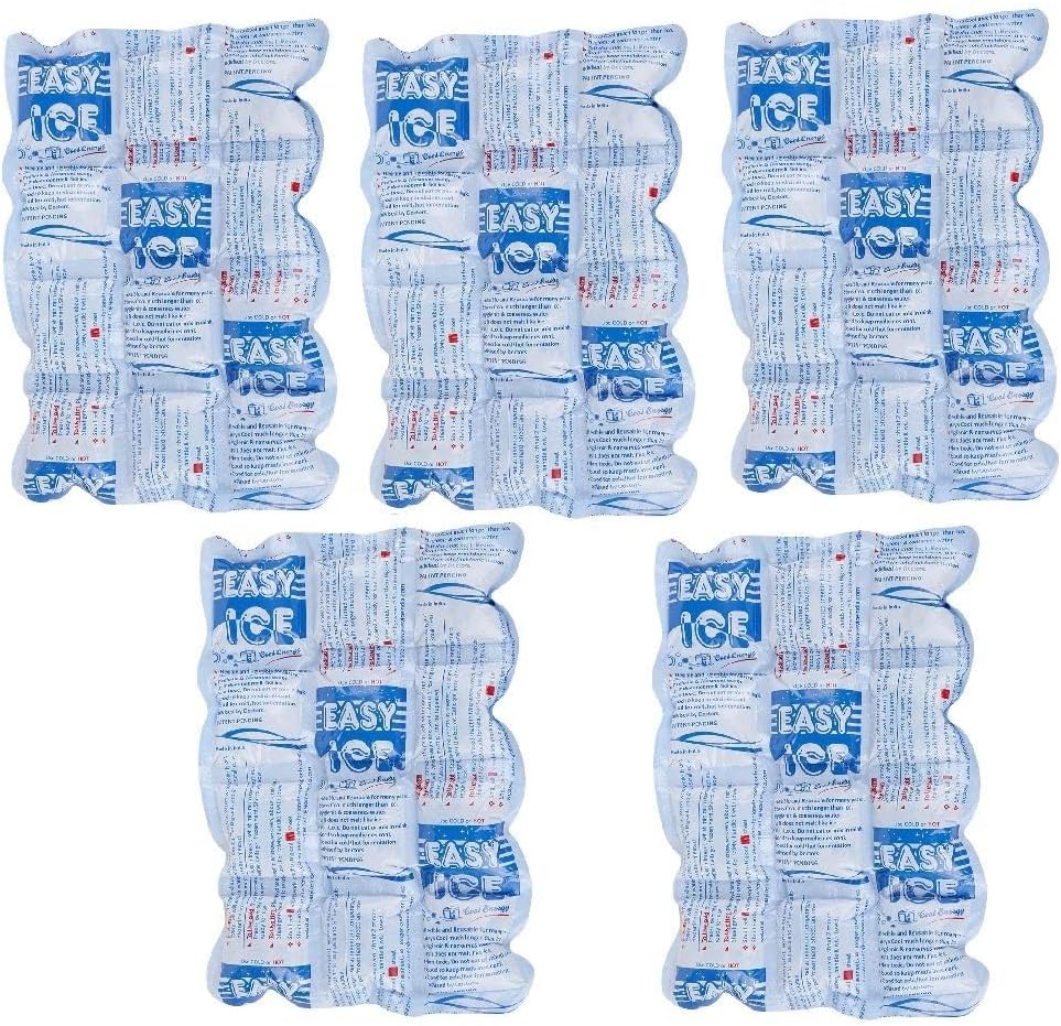 Easy Ice 5 sheet Pack for Ice Box, Coolers and Cold/Hot Therapy.
