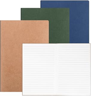 3 PCS Composition Notebooks Journals Bulk, A5 100 Lined Pages Notebook for School Office Back to School Supplies