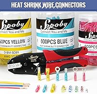 Vista 6 de Sopoby - Juego de conectores termorretráctiles para cable, sellado de soldadura y conectores eléctricos, terminales de cable, surtidos