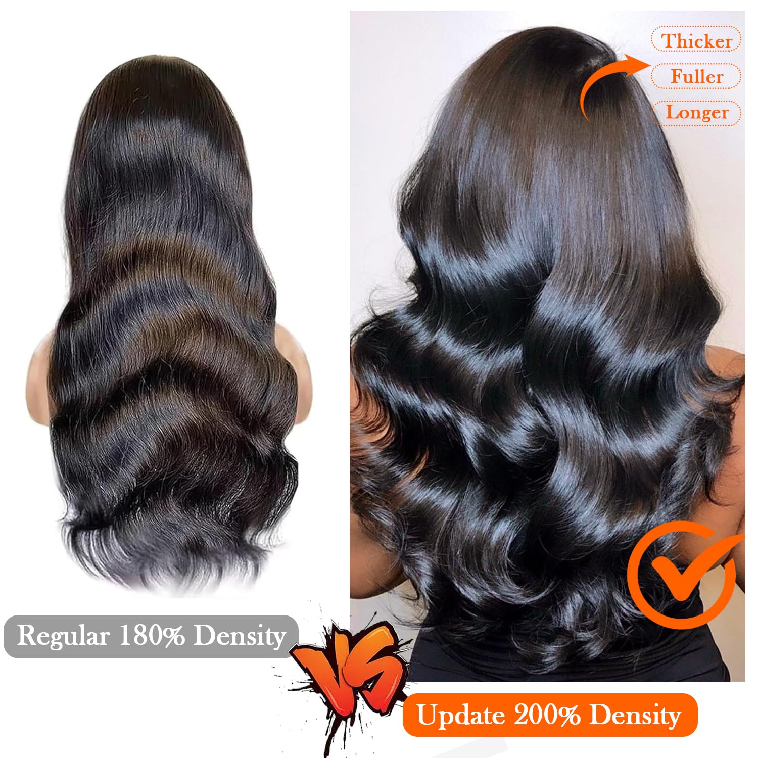 30 Inch Body Wave Lace Front Wigs Human Hair 13x4 HD Lace Frontl Wigs Human Hair wig 200% Density Glueless Wigs Human Hair Pre Plucked Pre Cut with Natural Hairline Baby Hair Wig for Black Women