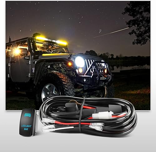 Miniatura 6 de Nilight Combo de barra de luz LED de 54 pulgadas 312 W de inundación de puntos curvos LED todoterreno luz de conducción y 1 kit de arnés de cableado