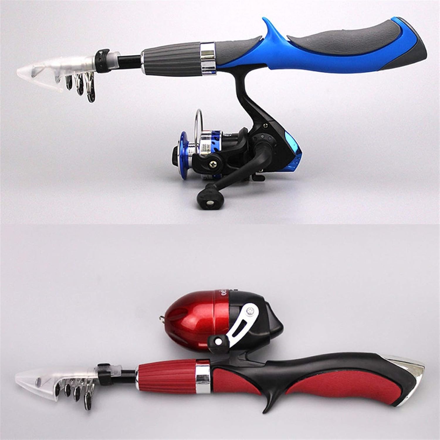Fishing Reels Ice Fishing Rod Set Carbon Fiber Rod Superhard Boat Ice Fly Lure Fishing Rod With Spinning Reel Fishing Tackle for Inshore Boat Rock Freshwater Saltwater (Color : Red Length : 1.2m)