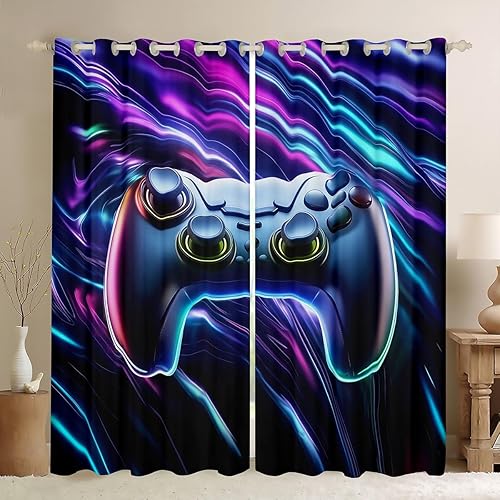 Miniatura 37 de Castle Fairy Cortina musical rústica para ventana, con impresión de instrumentos de bajo y guitarra, para decoración de dormitorio, cortinas de