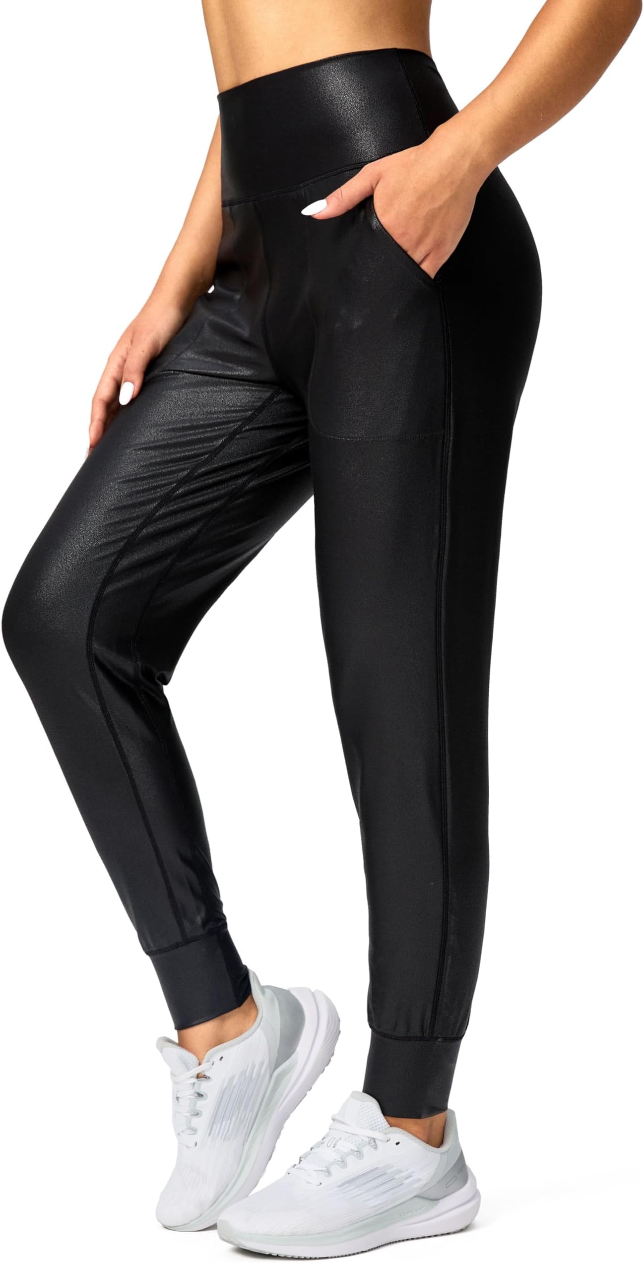 Women's Joggers High Waisted Yoga Pants with Pockets Loose Leggings for Women Workout, Athletic, Lounge