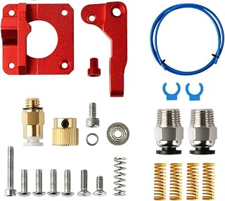 APAAZO 3D Printer Remote Metal Ender 3 CR10 Extruder+Leveling Spring+PTFE Tube Compatible With 1.75mm Filament+PC4-M6 & PC4-M10 Pneumatic Connector