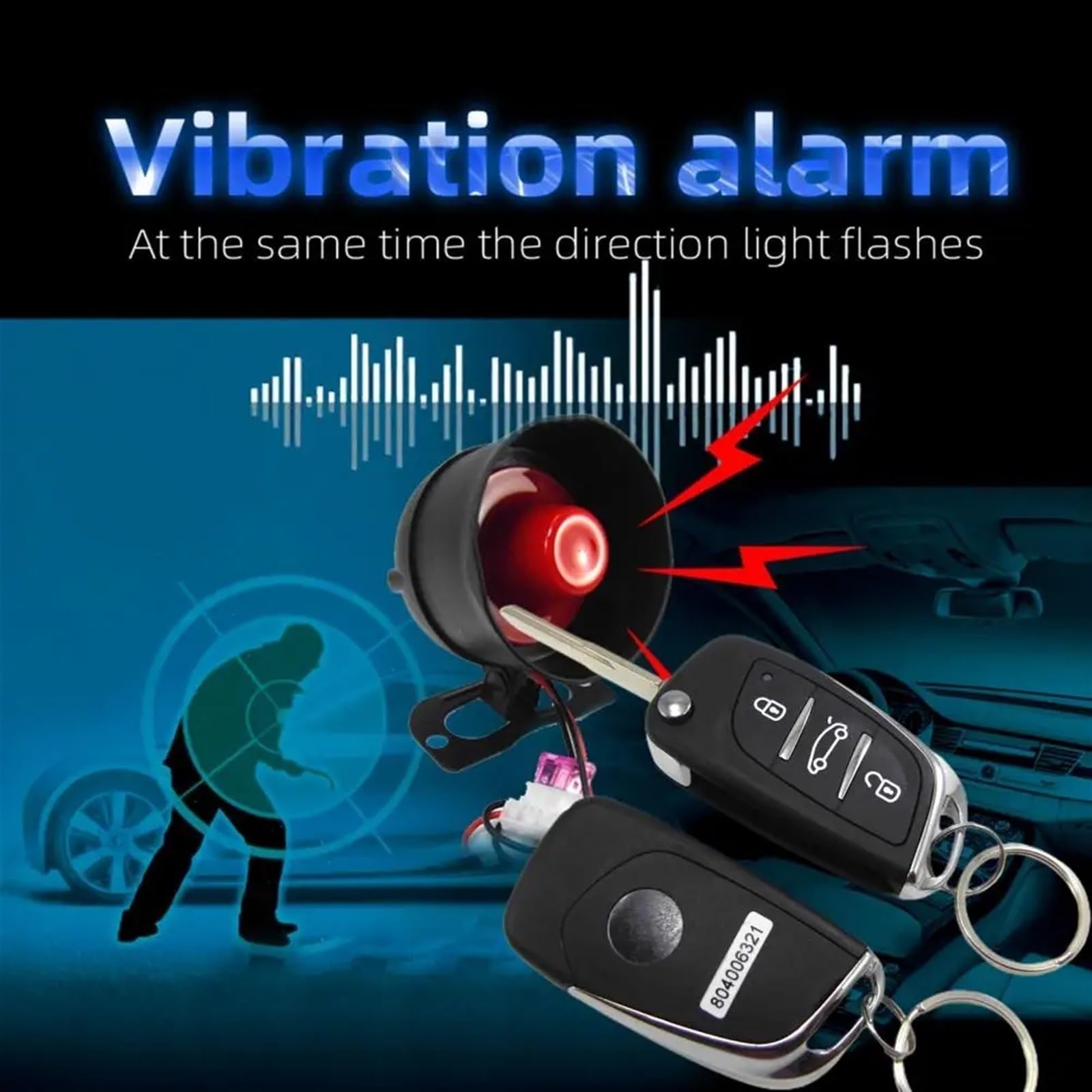 Sistema de Alarma liberación Maletero Remoto práctico portátil for Coche Seguridad automotriz