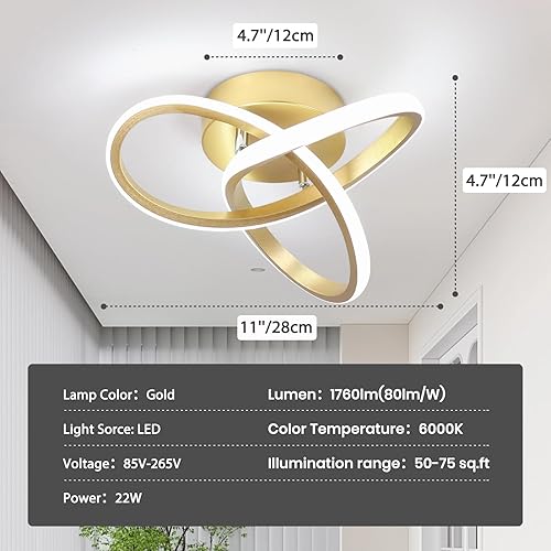 Miniatura 5 de Vloitgol Golg Luz de pasillo