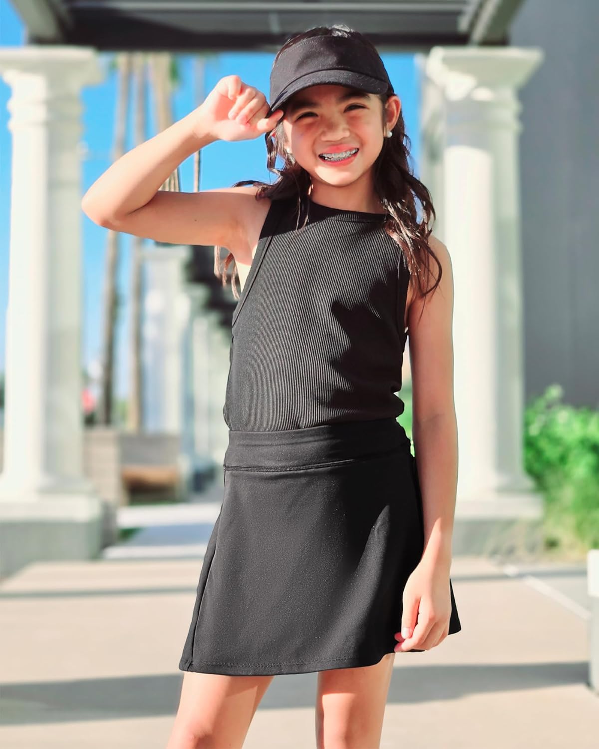 Stelle Girls Tennis Skirts with Pockets Athletic Skorts Inner Shorts High Waisted Sports Golf Running Skirt - Image 6