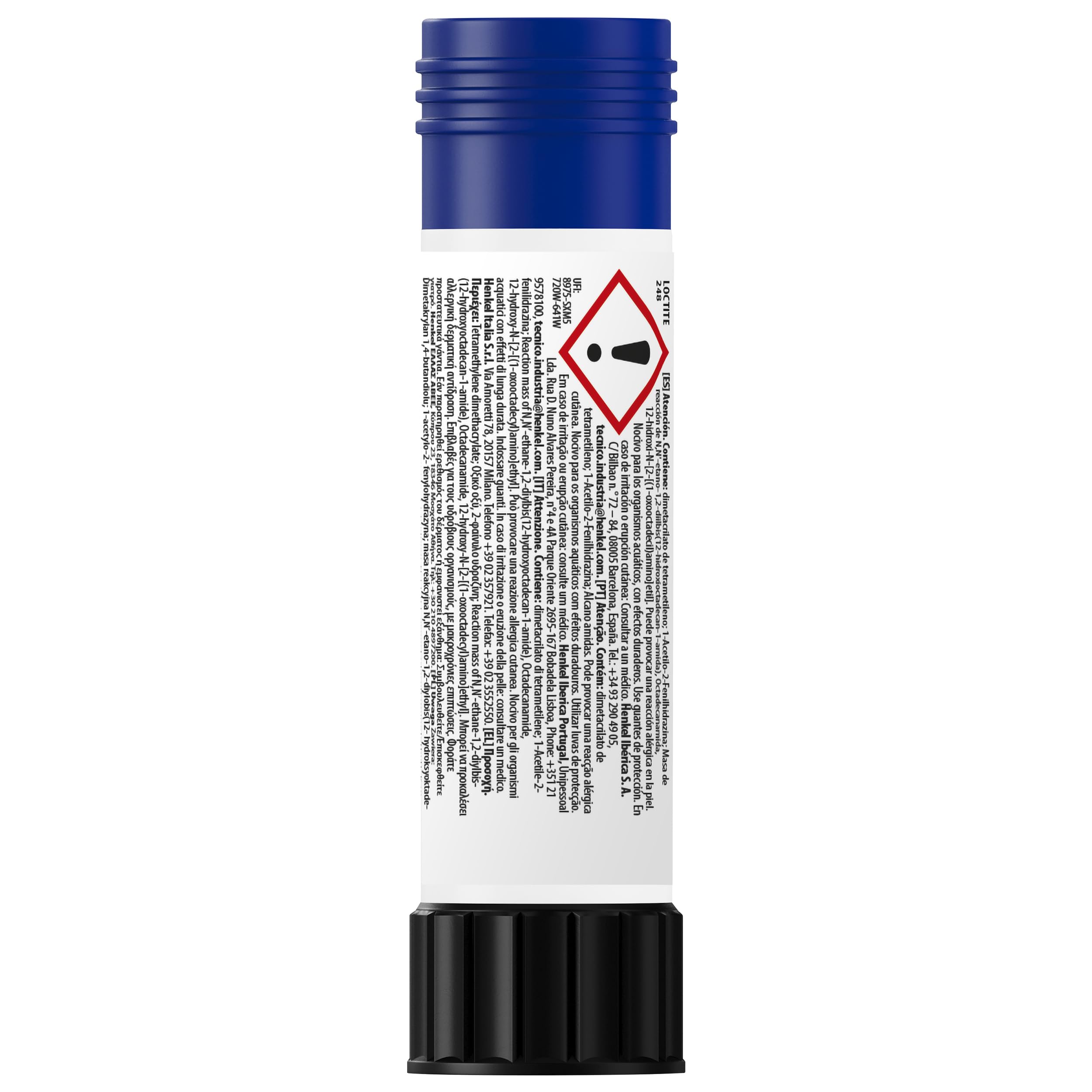 LOCTITE 248, Frenafiletti media resistenza, Frenafiletti stick per applicazioni industriali e professionali e assemblaggi metallici, 1 stick da 9g | Per applicazioni industriali e professionali, Fissa e sigilla bulloni e dadi, Per metallo e alluminio, App