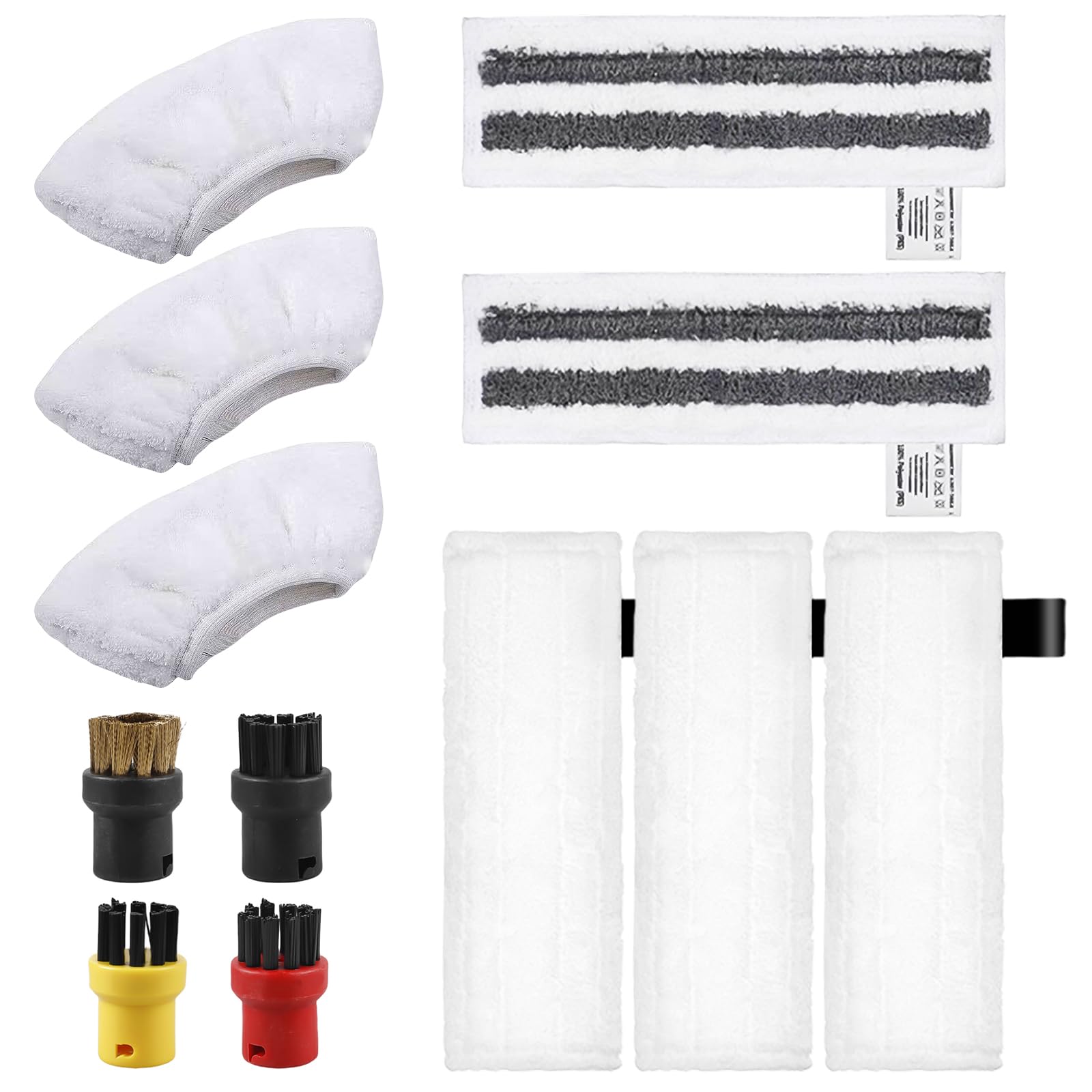 Lot De 5 Chiffons Microfibre Pour Nettoyeur Vapeur Kärcher EasyFix - Compatible SC2, SC3, SC4, SC5 - Lavables Et Réutilisables