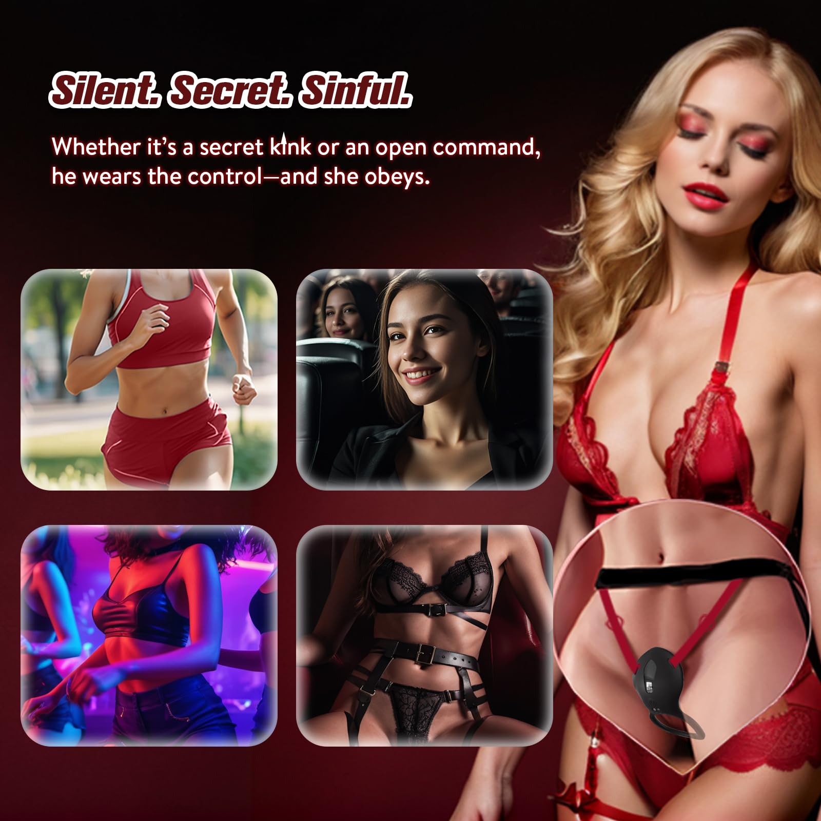 Strap On Sex Swing Machine, Small Quiet Clitoral Vibrators, Mens Male Penis Sex Toys for Men Women Pleasure, Juguetes Sexuales para Mujer, ZOOPLOU Nipple Sex Toy Stimulation: Black