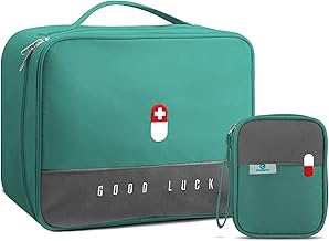 Medical Pouch 2pcs Set Empty First Aid Kit Bag for Travel, Home Medical Supplies Organizer Bag, Portable Kit for Traveling, Car Camping, Office, Hiking, Outdoor
