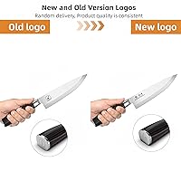 Vista 2 de imarku Cuchillo de chef profesional japonés de 8 pulgadas, cuchillo de pelar de acero inoxidable de alto carbono, mango ergonómico, afilado, borde