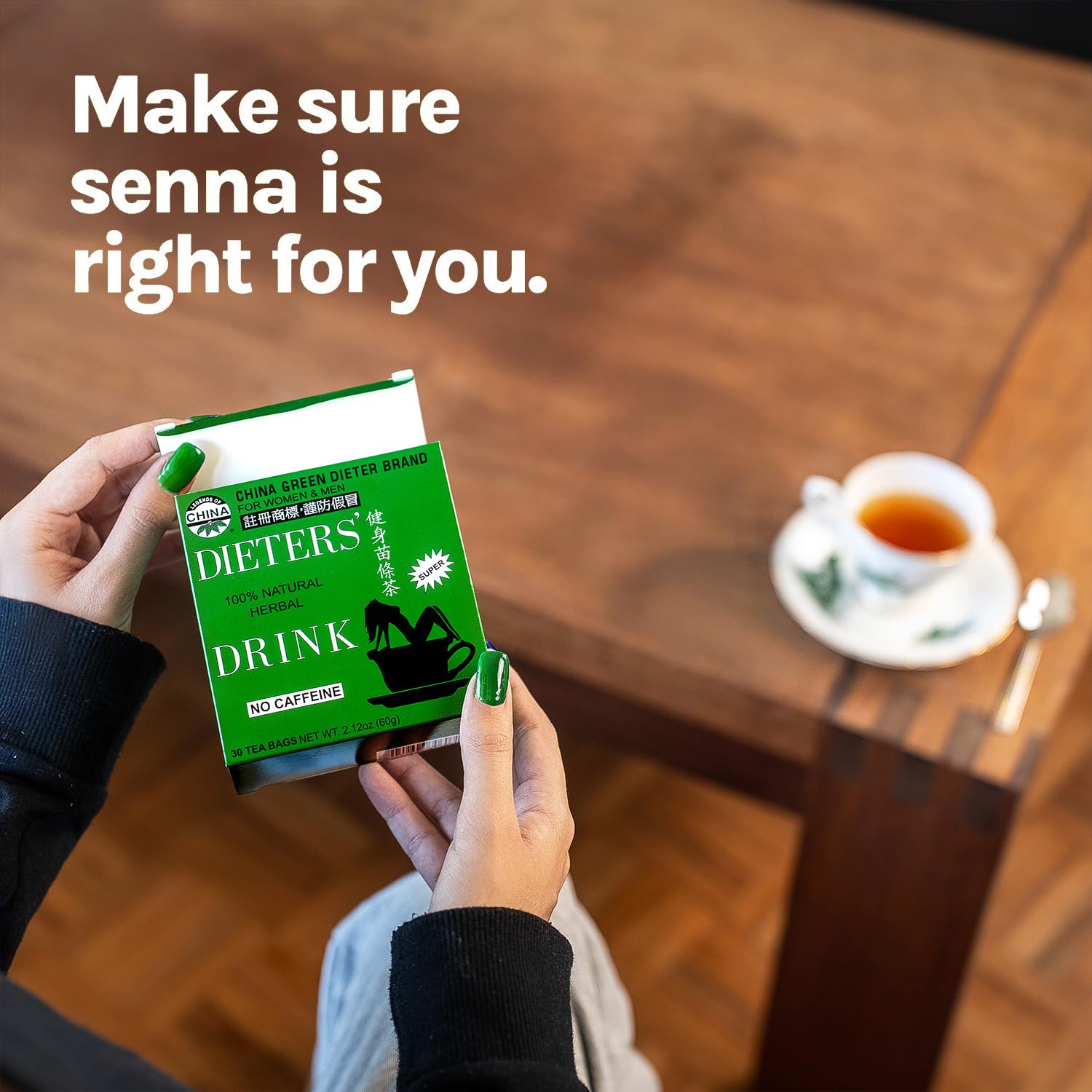 Uncle Lee's Tea Detox Tea with Senna Laxative, Constipation Relief for Adults, Supports A Healthy Weight, Caffeine-Free Herbal Tea Bags, 30 Count (Pack of 5)