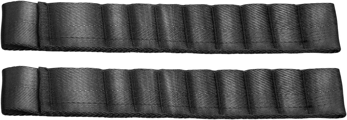 Dual Strong Adjustable Door Limiting Check Straps Compatible with Wrangler TJ JK JL CJ YJ JKU Sport Rubicon Sahara Unlimited 2000-2018 | Heavy Duty Upgrade Load 1000 Lb (2PCS-Black)