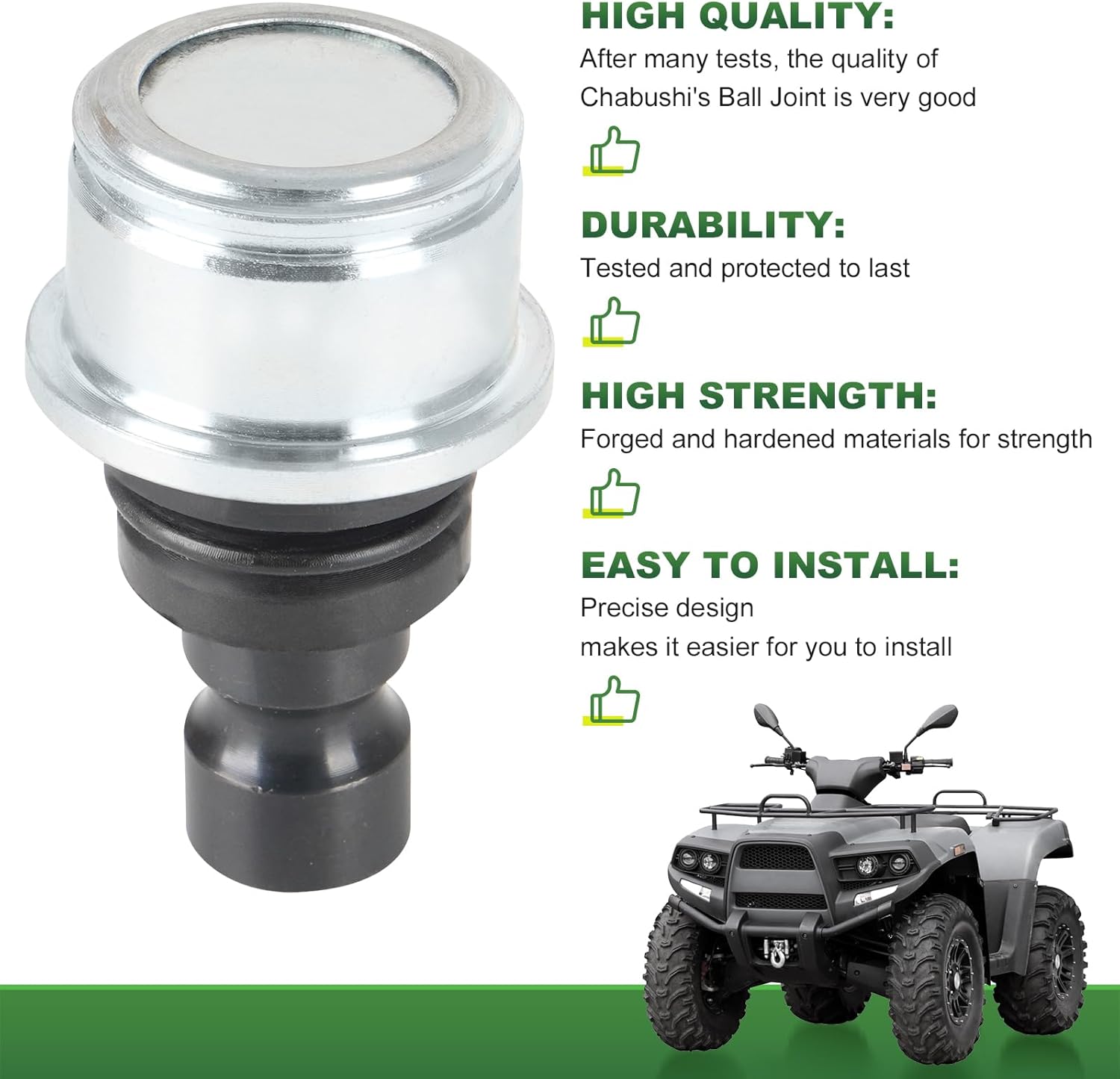 Upper Lower Ball Joints for Can Am Commander 1000 1000R, Outlander 650 800R, for Maverick X3 Replaces 706202044 706202045-4PCS