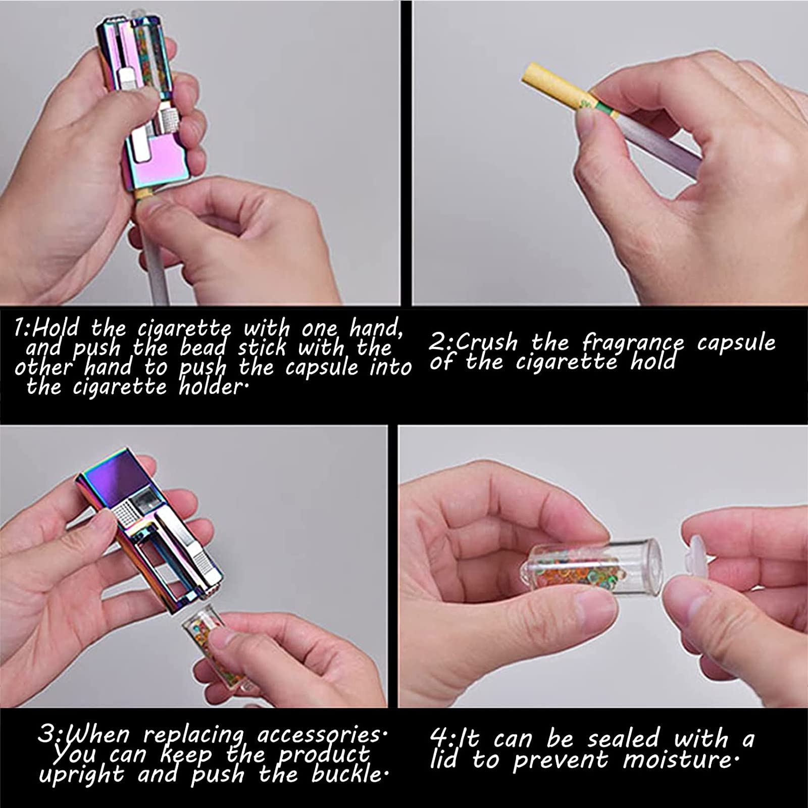 Click Cigarettes Aroma Capsule E Cigarette With Flavour Click Cigarettes  Taste Balls Click Cigarettes With Taste Click Cigarette Balls Menthol 1  Machine And 1200 Pieces Burst Beads : Amazon.ie: Health & Household