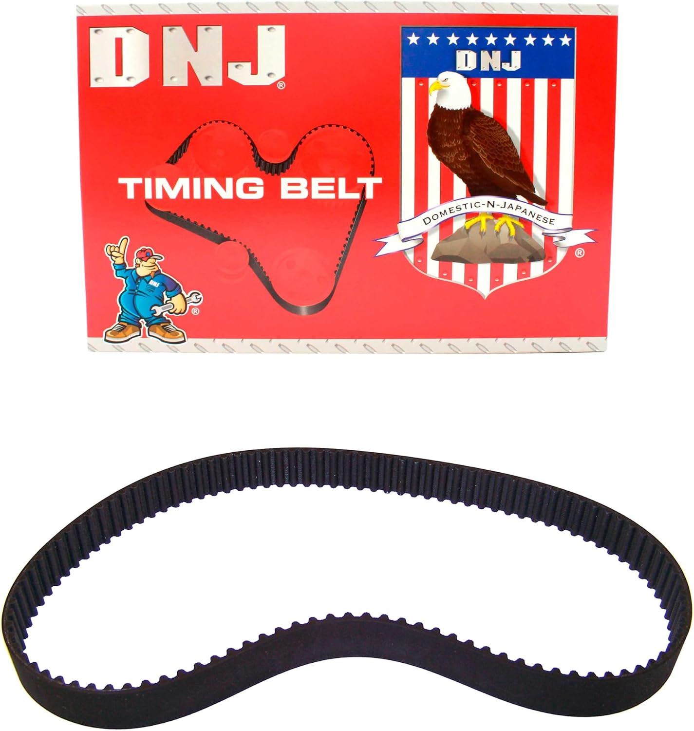 DNJ TB104A Timing Belt for 1997-2002 Mitsubishi Mirage 1.5L L4 12V SOHC 1468cc