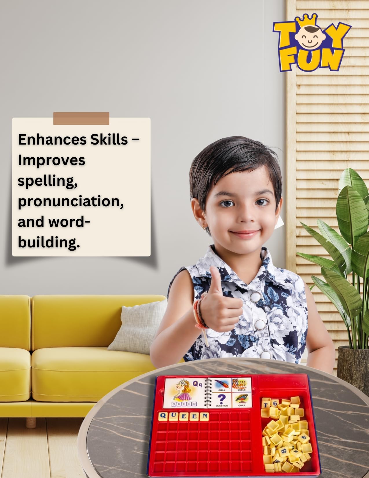 TOY FUN Educational Spelling Word/Puzzle Game for Kids of Age 3 Years and Above - Image 3 thumbnail