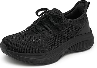 Stelle Girls Sneakers Kids Tennis Running Walking Shoes Slip-On Athletic Non Slip Lightweight Breathable Sport Shoes for Little/Big Kid