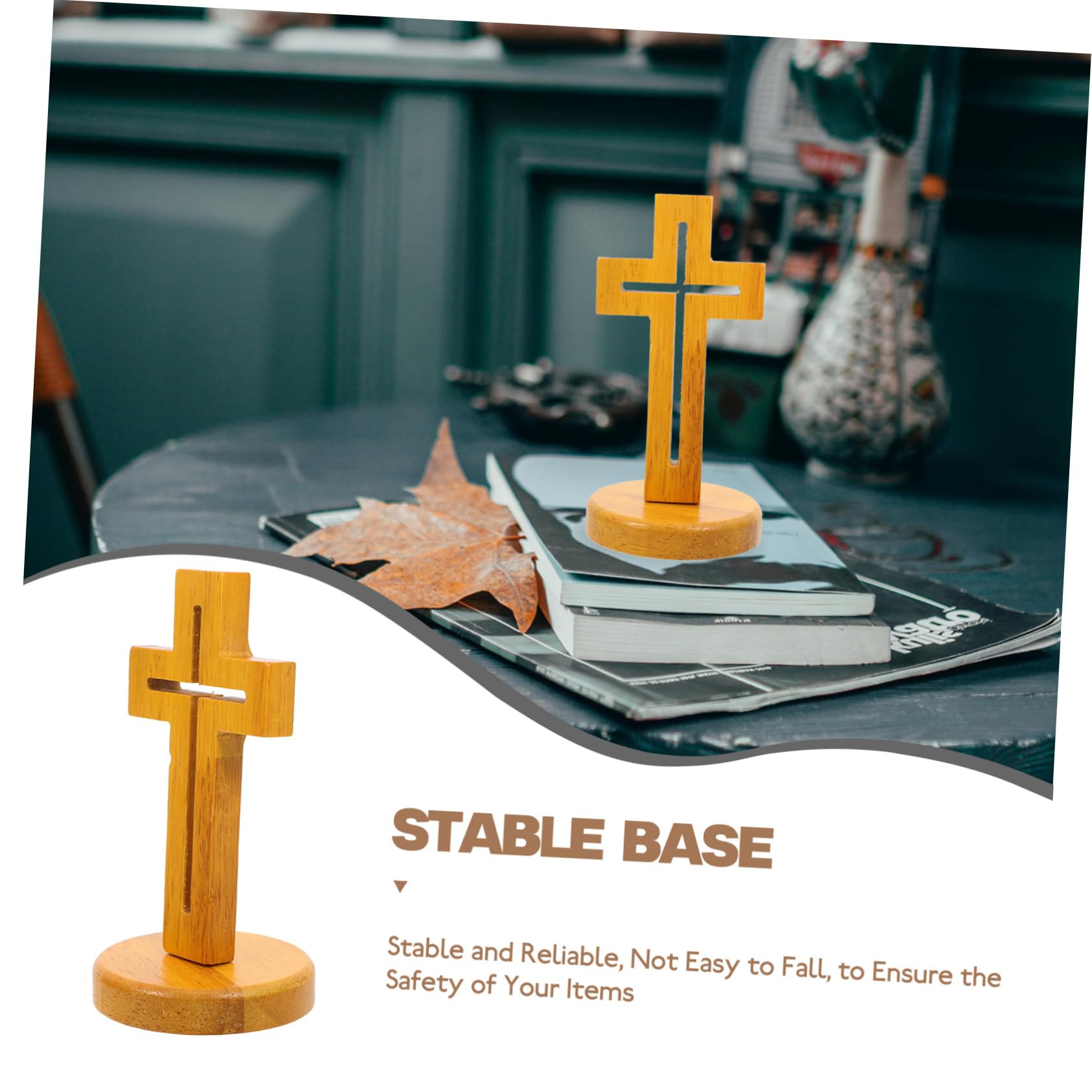 Amazon.co.jp: Happyyami 木製十字架 装飾品 工芸用素材 デスク