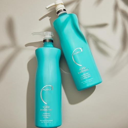 Miniatura 4 de Malibu C Champú Scalp Wellness - Champú calmante + hidratante para cuero cabelludo seco con aceite de menta verde, champú no irritante y vigorizante