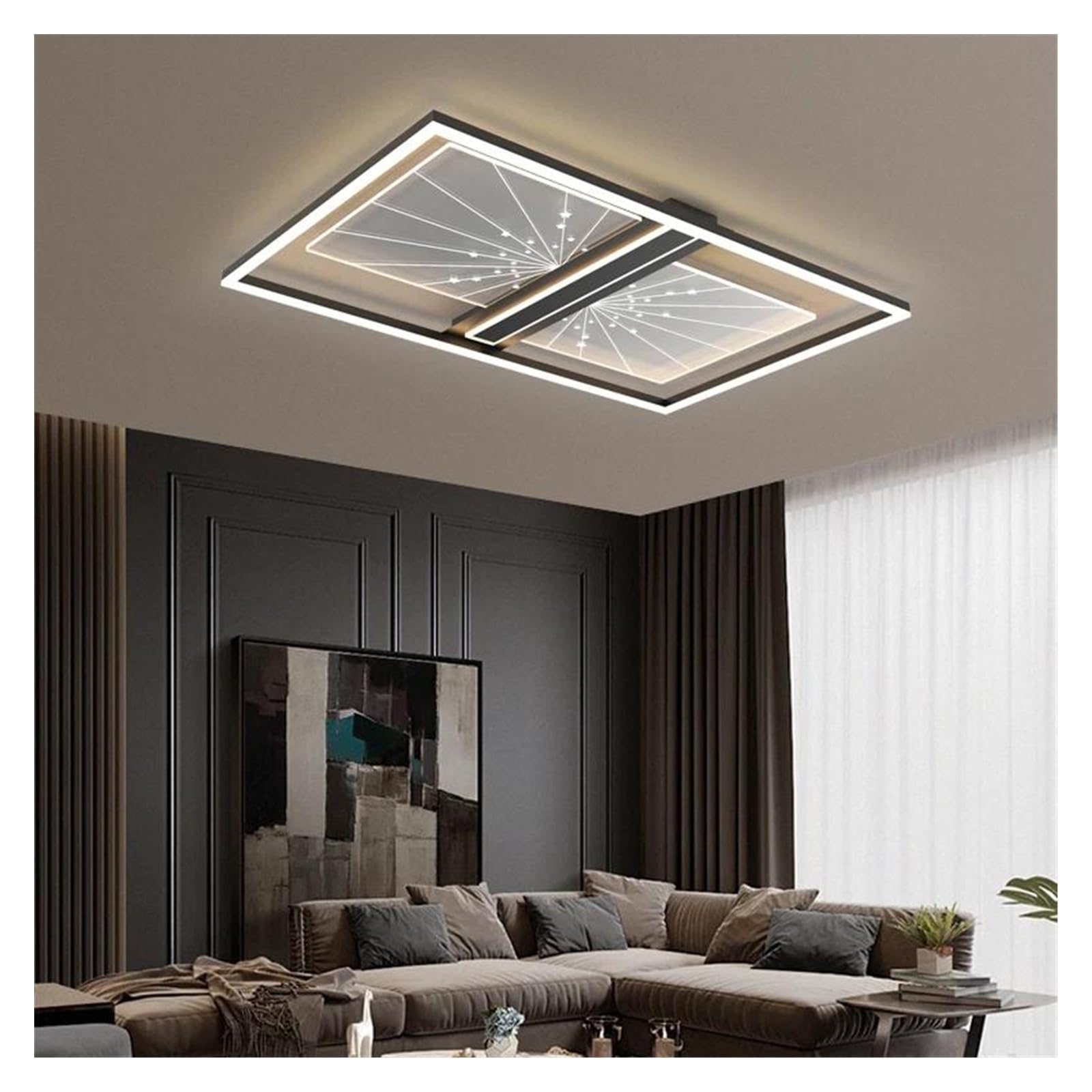 Grand lustre LED dimmable pour éclairer une grande pièce sombre