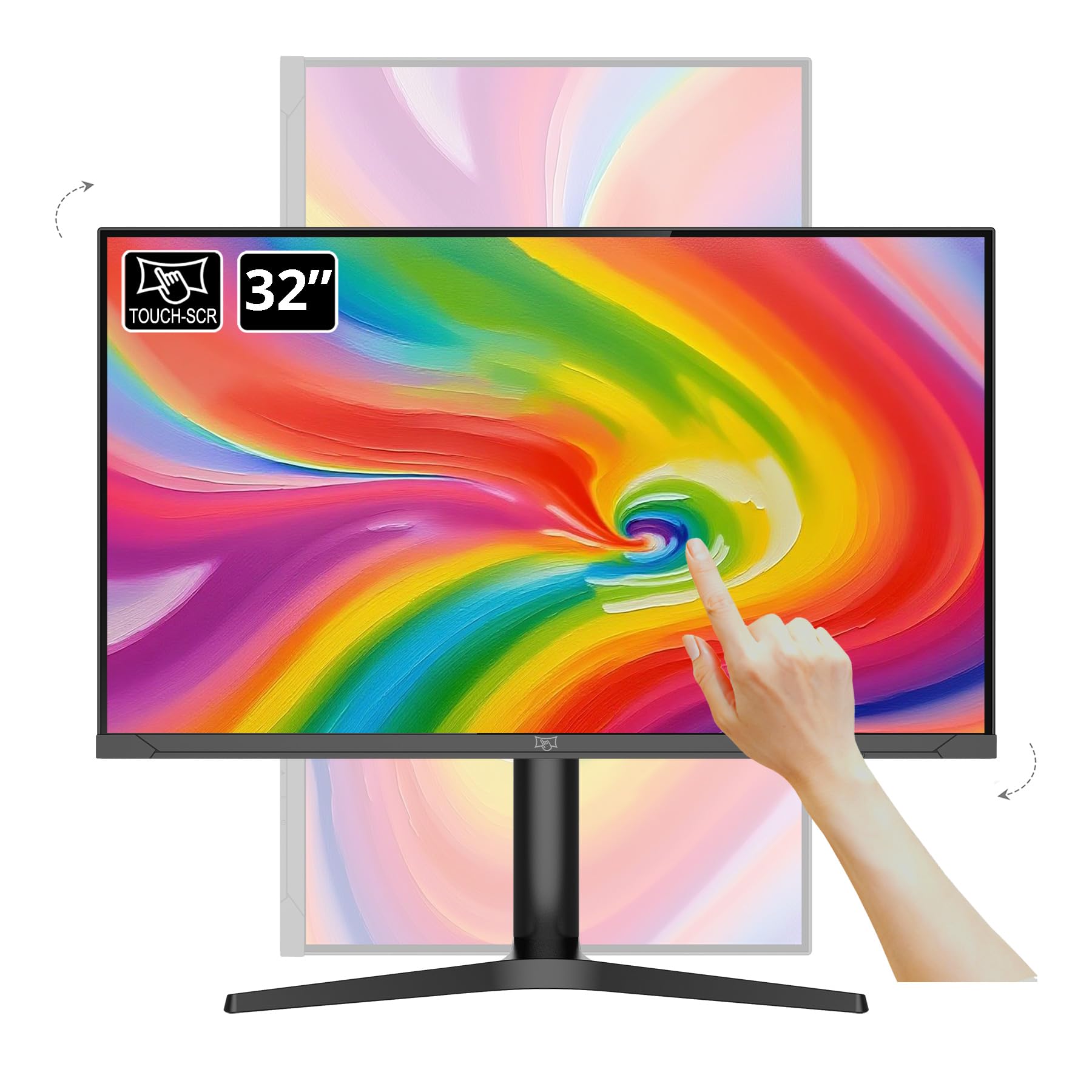 Chengying Touch Screen Monitor 32 inch FHD Ultra Narrow Bezel Monitor On-Cell Touch Display TM001Ultra Series