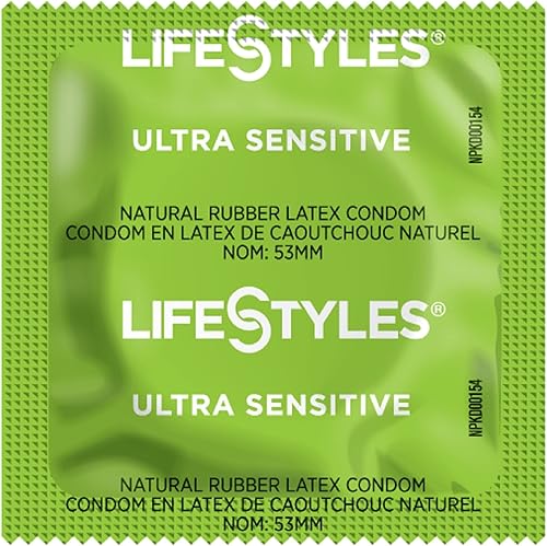 Lifestyle s Ultra Sensitive - Condón de látex lubricado (paquete de 50)