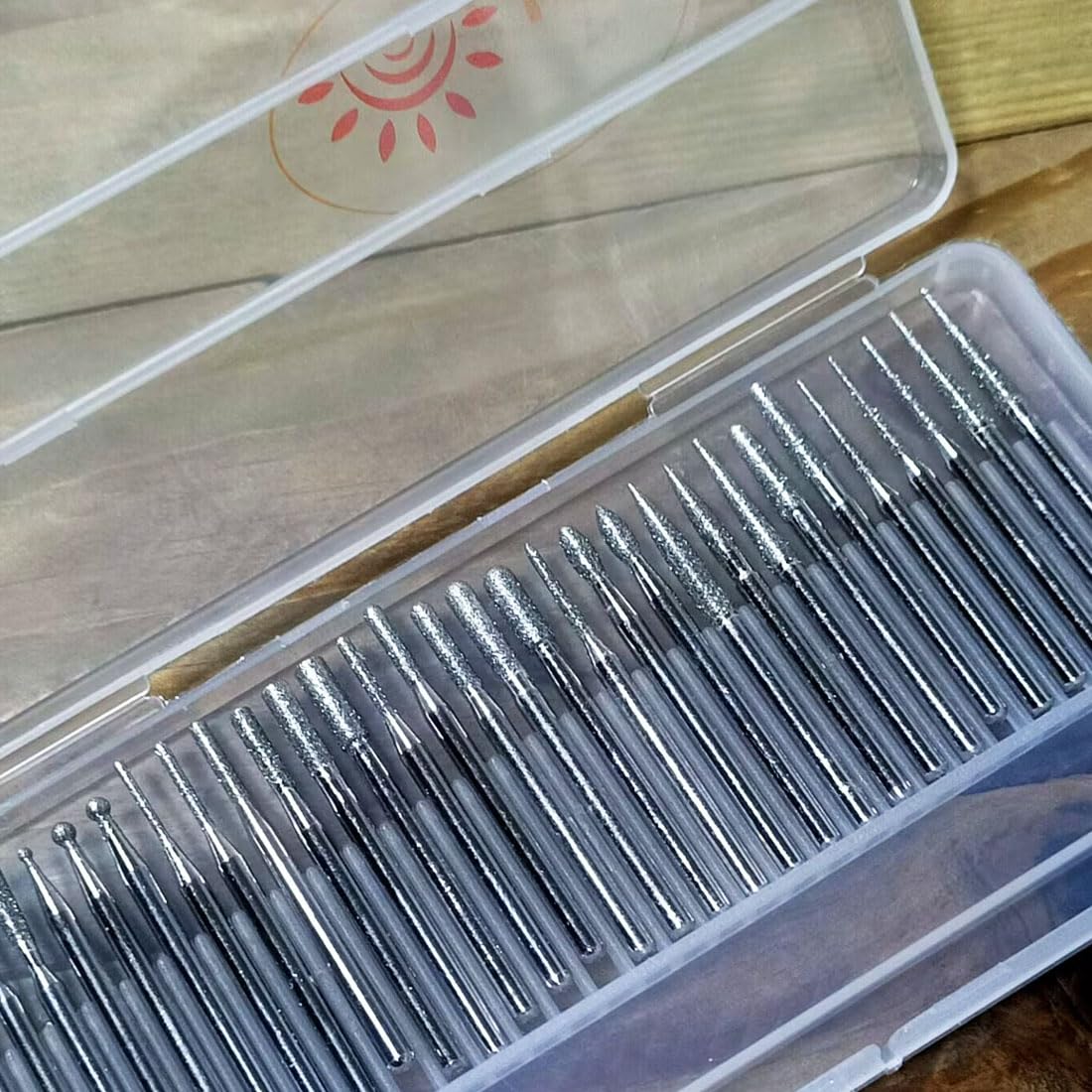 30Pcs 1/8'' Shank Various Shape Diamond Burr Stone Carving Set — Amazon image 6
