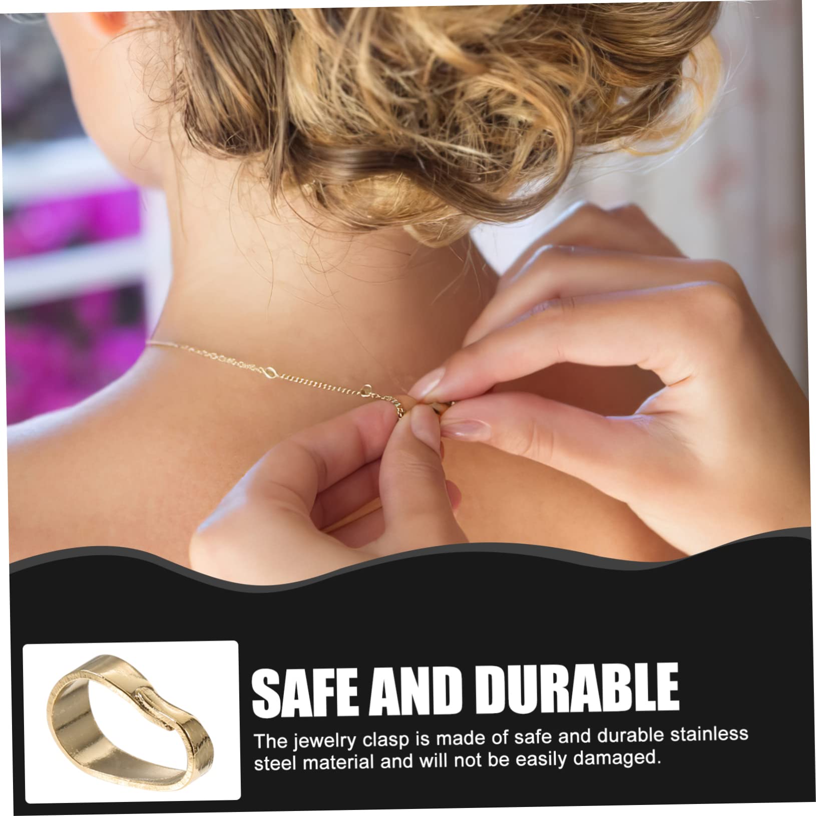 NUOBESTY 500stücke Anhänger Verschlüsse Diy Schmuckherstellung Kettenverschluss Für Halsketten Armbänder Leicht Und Langlebig Für Kreative Bastelprojekte Und Schmuckzubehör