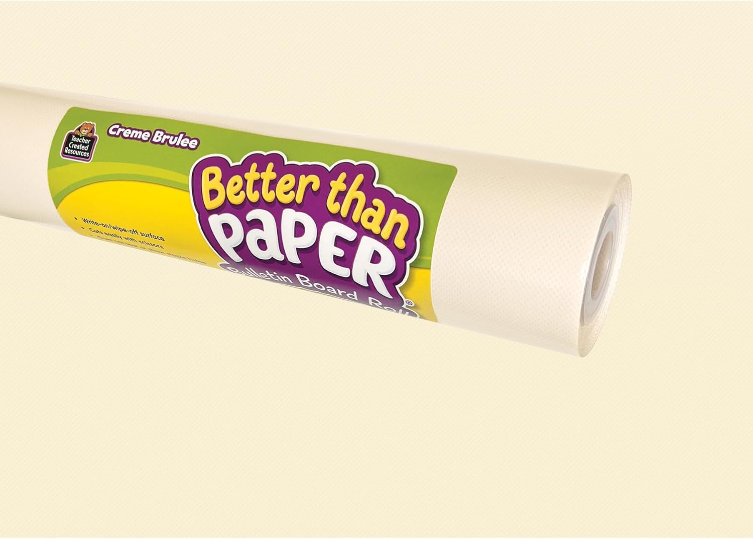 Teacher Created Resources Better Than Paper Bulletin Board Roll, Creme Brulee, 4-Pack