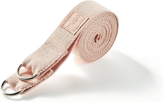 Myga Yoga Strap with D-Ring   2-in-1 Adjustable Yoga Belt & Mat Carrier Sling   Stretching Strap for Flexibility, Balance, Pilates & Fitness   Durable Yoga Accessory for Home & Travel   1.8m