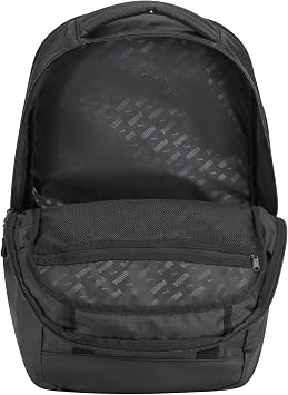 PUMA Coated Range Backpack with Padded Back & Adjustable Straps, Luggage Strap & Laptop Sleeve, Black, One Size
