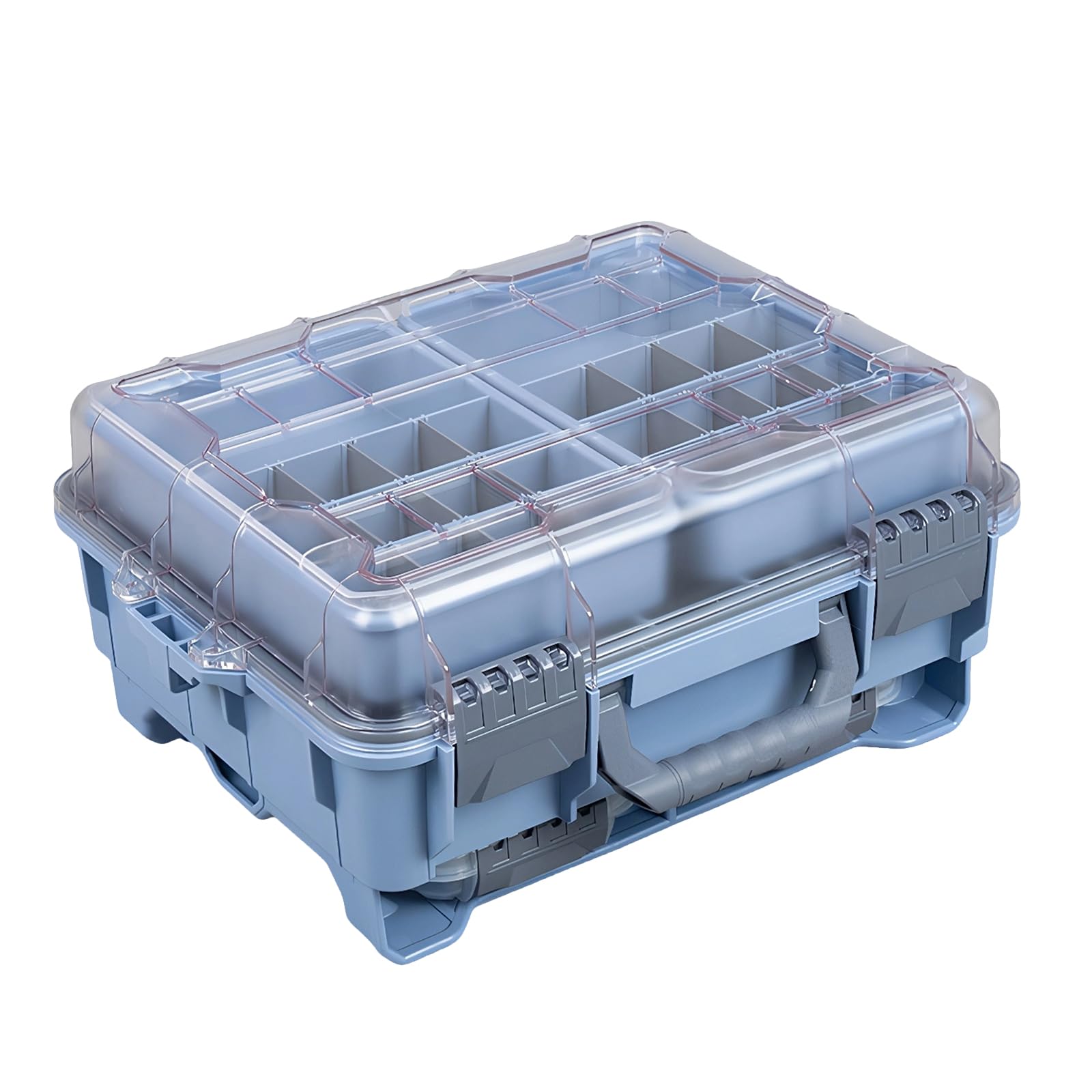 Universal Fishing Tackle Box with Removable Compartments (Blue)