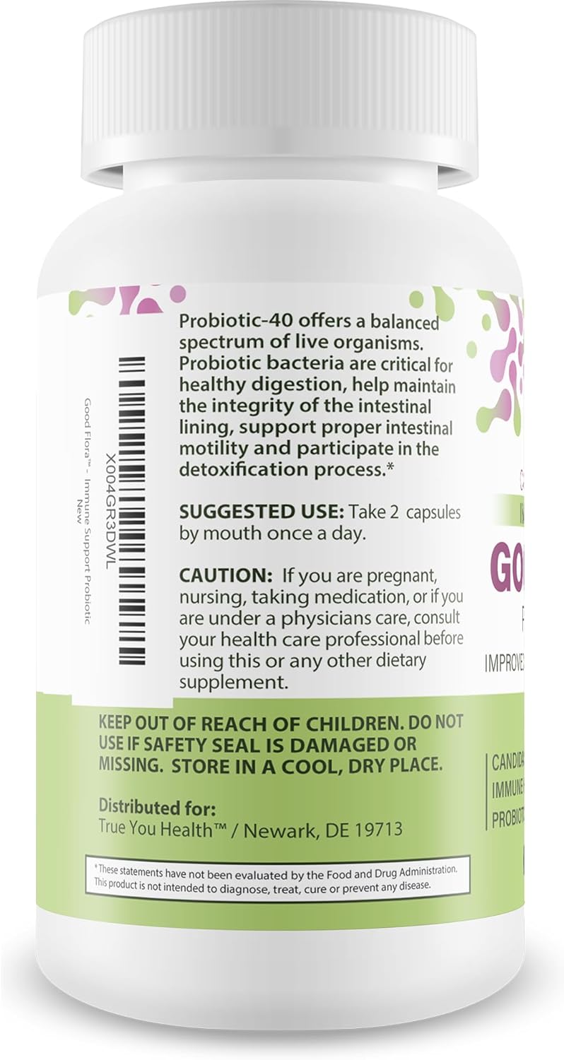 Good Flora Probiotics Candida Cleanse Immune Support - Our Best Candida Probiotic Supplement - Our Best Candida Cleanse Detox - Candida Yeast Cleanse - Candida Overgrowth Cleanse Candida Cleanse Pills - Image 3