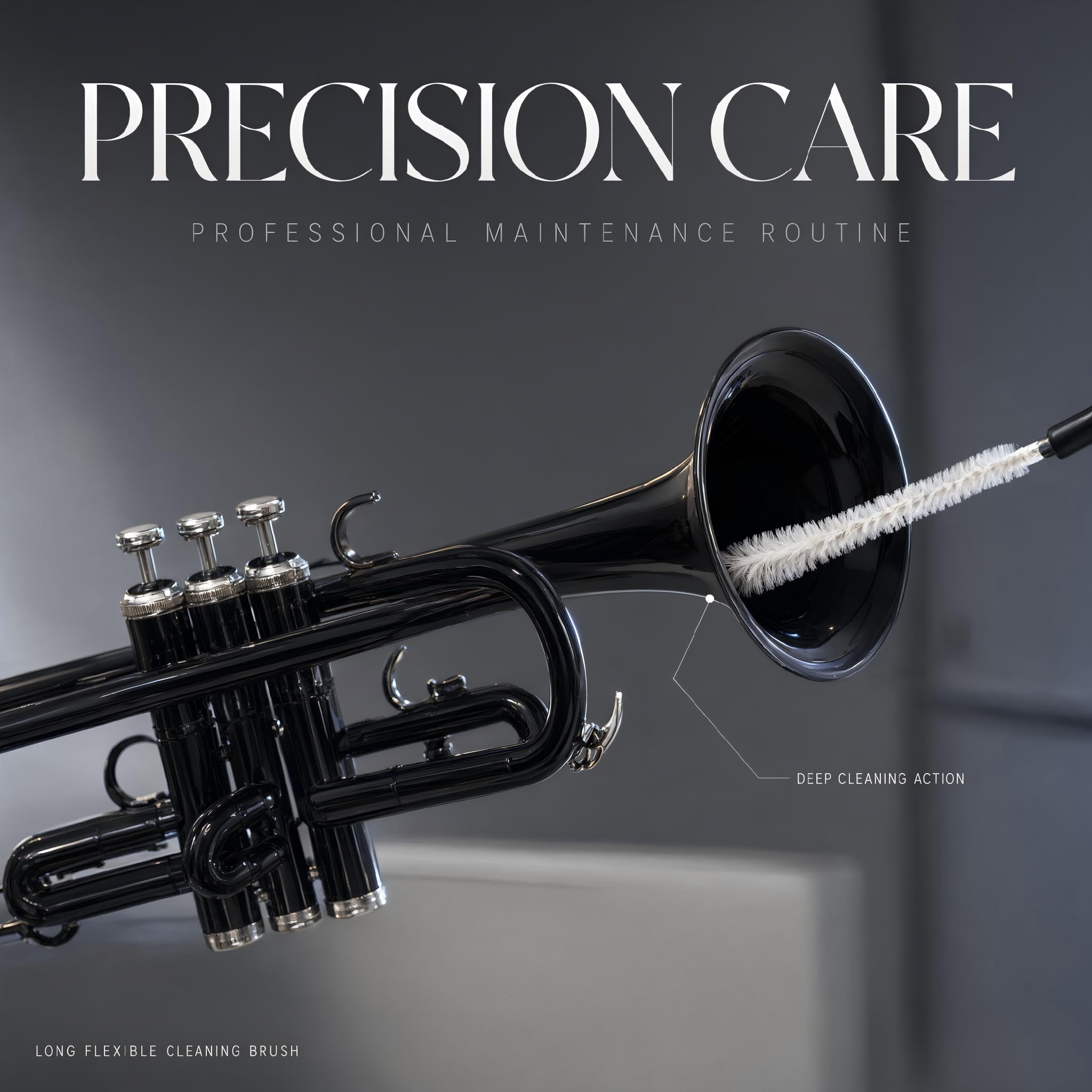 Bb Standard Trompeten für Anfänger oder Fortgeschrittene Schüler Messing Trompeteninstrument mit 7C Mundstück, Handschuhe, Messing Musikinstrumente für Kinder und Erwachsene (schwarz)